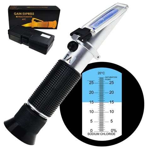 how does a refractometer measure salt content|most accurate salinity tester.